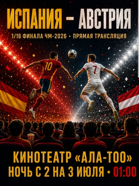 Чемпионат мира по футболу 2026. 1/16 финала: Испания – Австрия