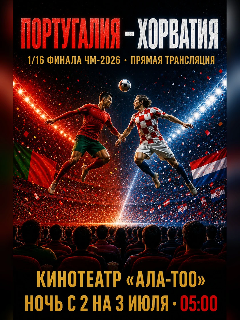 Чемпионат мира по футболу 2026. 1/16 финала: Португалия – Хорватия